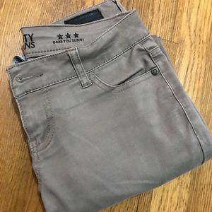 Latte colored skinny jeans